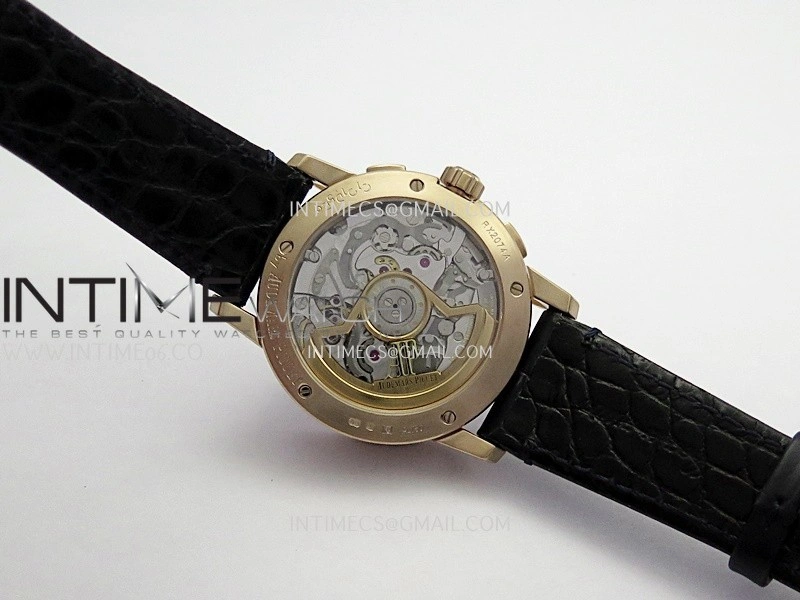 Code 11.59 Chrono 26393 RG APSF 1:1 Best Edition Blue Dial On Black Leather Strap Super Clone SA4401